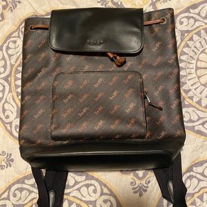Coach Turner Backpack with Horse and Carriage dot print
